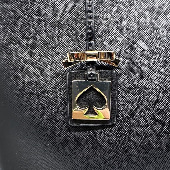Kate Spade Black Leather Tote - Picture 2 of 8